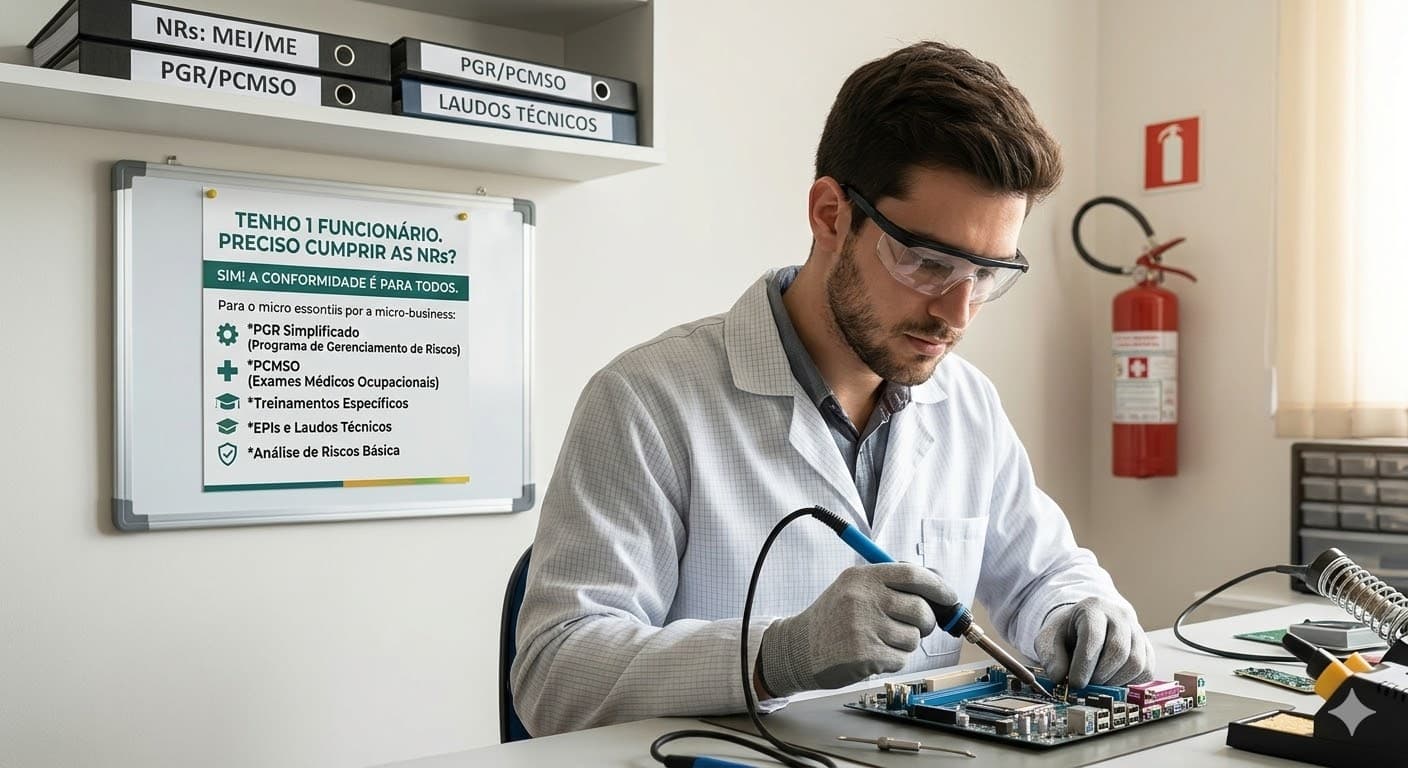 Tenho apenas 1 funcionário. Preciso cumprir as Normas Regulamentadoras?